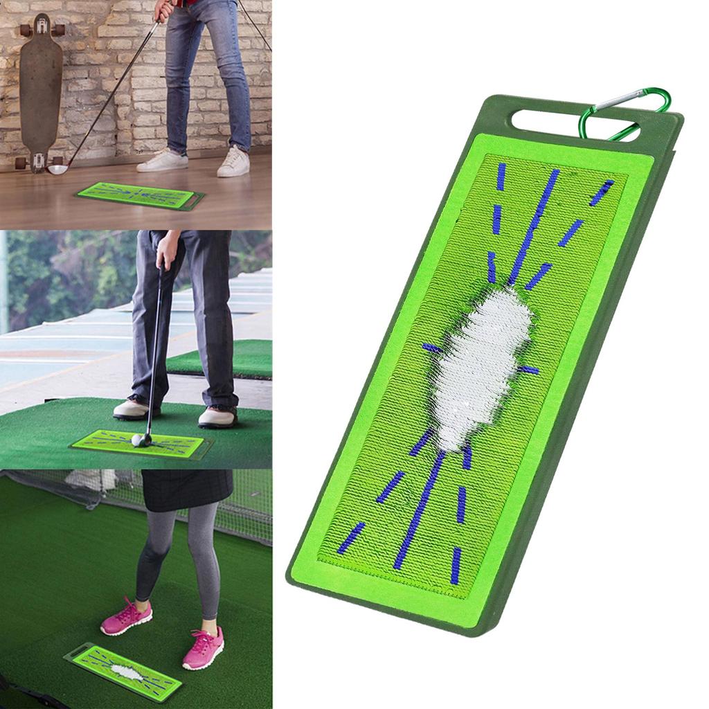 Golf Practice Mat Golf Hitting Postures Practice Swing Mat Golf Training Mat For Swing Detection Batting Golf Impact Mat