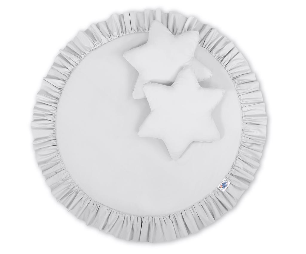 Play Mat with Ruffles - Gray