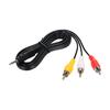 Kabel audio-wideo 3,5 mm RCA 3,5 mm Jack do 3 męskich przewodów RCA AV Przewód 1,2 M Konwerter DV MP4