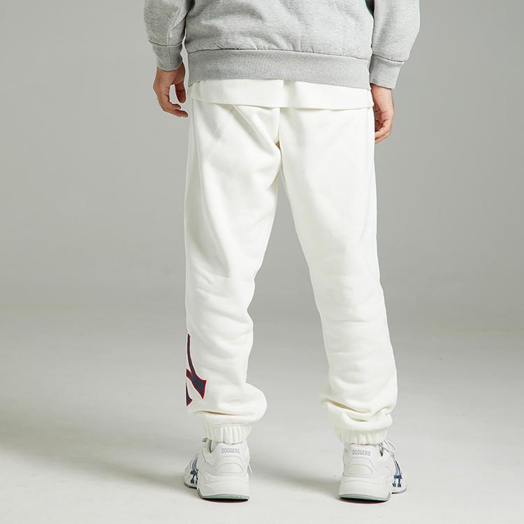 New MLB Knitted Sports Pants Unisex White 3APTB0526-50IVS