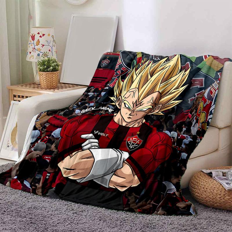 1pc Super Saiyan Stadium Flannel Blanket Soft Warm Throw Blanket for Bedroom Living Room Bed Travel Camping Picnic Gift. MT71501172