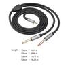 Universally 3.5mm Male To  6.35mm Male Stereo Cable Compatible for Speakers And Mixers Recording Studios Equipment