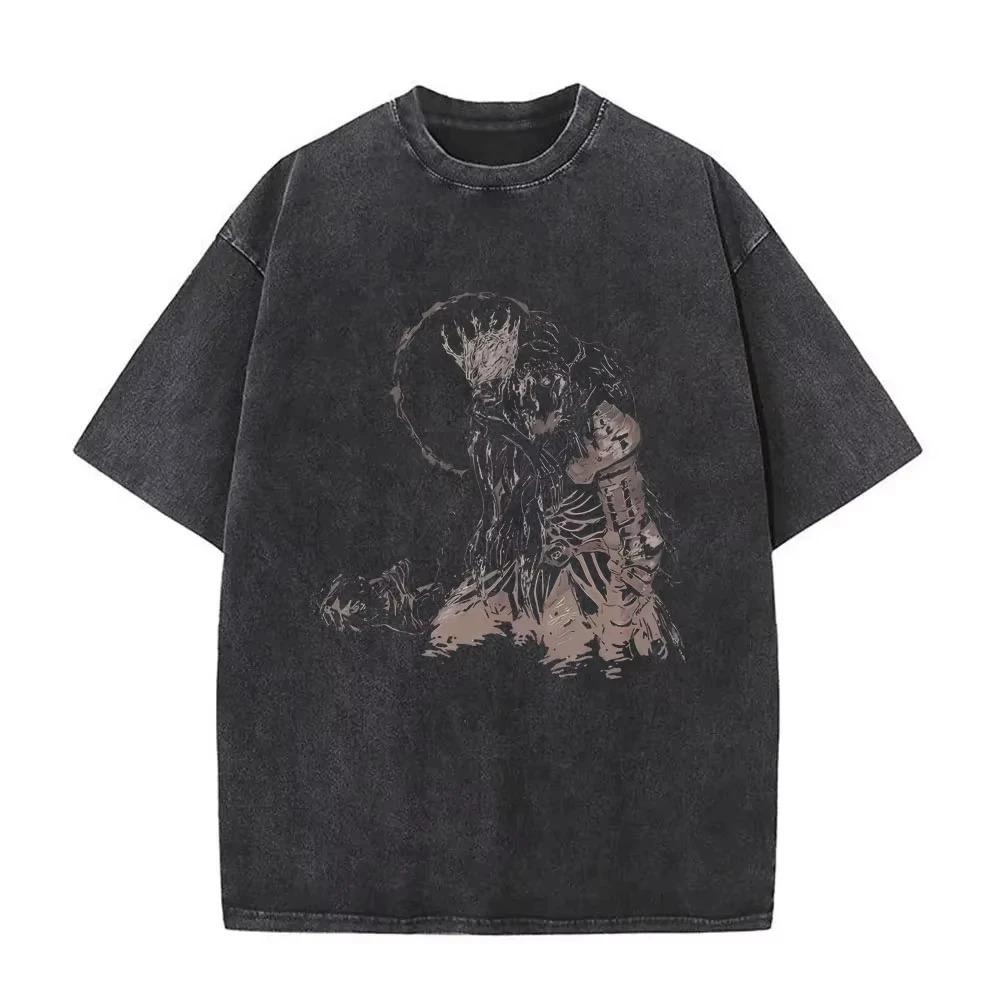 Shonen Jump Anime Crossover Goku Deku Multiple Protagonists Blue Aura Battle Graphic Print Streetwear T-Shirt