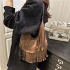 Personalized shoulder bag women's summer new women's large-capacity tassel fashion trend portable underarm bag