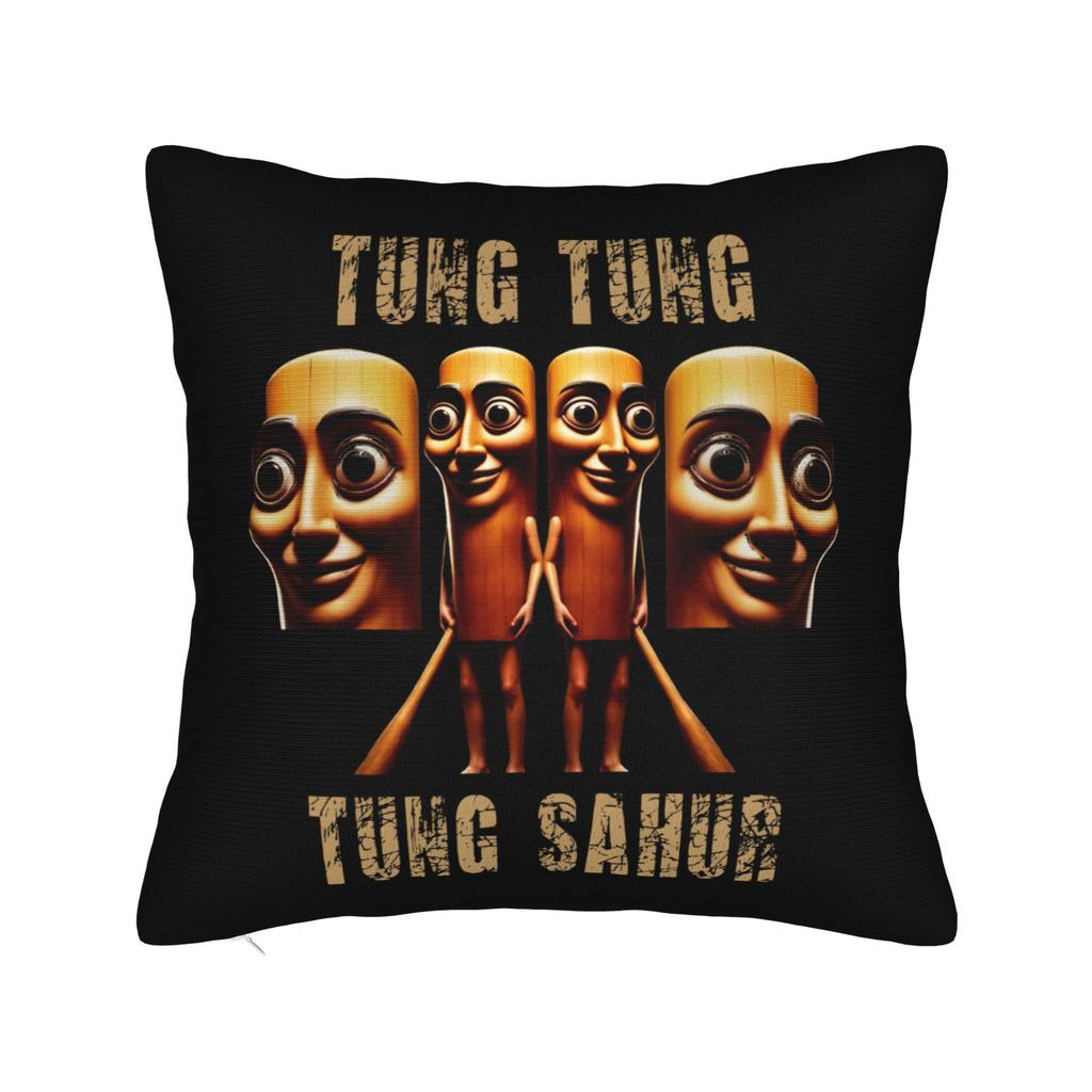 Tung Tung Tung Piazza Sahur Federa Cuscino Poliestere Cuscino Decorativo Italian Brainrot cm Federa