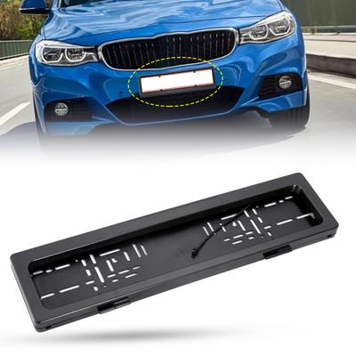 2Pcs Front Rear License Plate Frame Roller Shutter Electric Remote Control License Plate