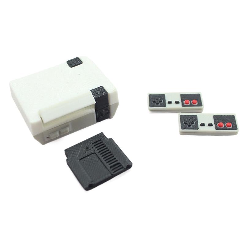 

Кукольный домик Хост+Игровая карта+2 контроллера Мини-игрушки Модель Геймпад Симуляция Беспроводной игровой контроллер Декор Кукольного домика Аксессуары