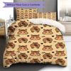 Cartoon Art Pattern Bedding,Quilt Set Quilt Cover Pillowcase Home Birthday Gift (1 * duvet cover + 2 * pillowcase, without core)
