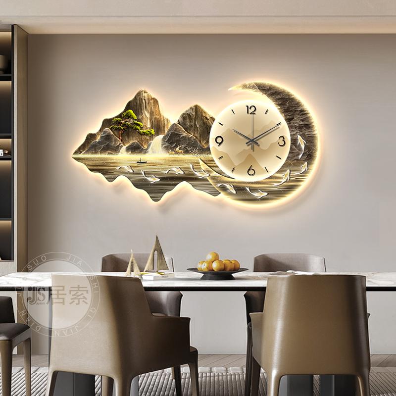 Light Designer Wall Clock Yellow European Light Luxury Fashion Design Wall Clock Hands Silent Classic Reloj De Pared Home Decor