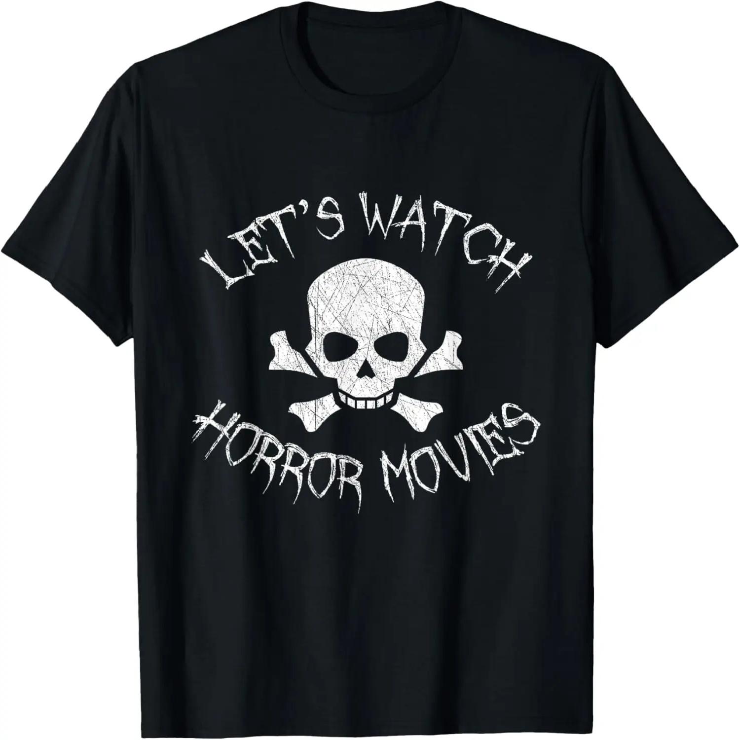 Let s Watch Horror Movies Shirt - Horror Fan T-shirt XXXXXL разноцветный