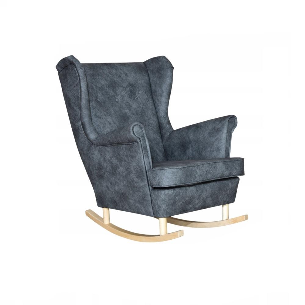 FOTOLIU BALANSOAR GRI CU URECHI ECO PIELE ARI STIL SCANDINAV Family Meble