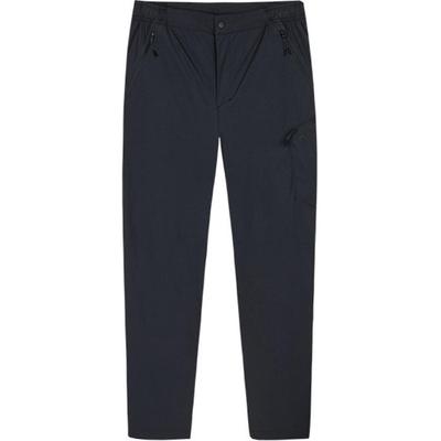 Outdoor Series Straight Leg Lace-Up Mid-Rise Breathable Knitted Sports Pants Men Pants Basic-Black 152430515-3