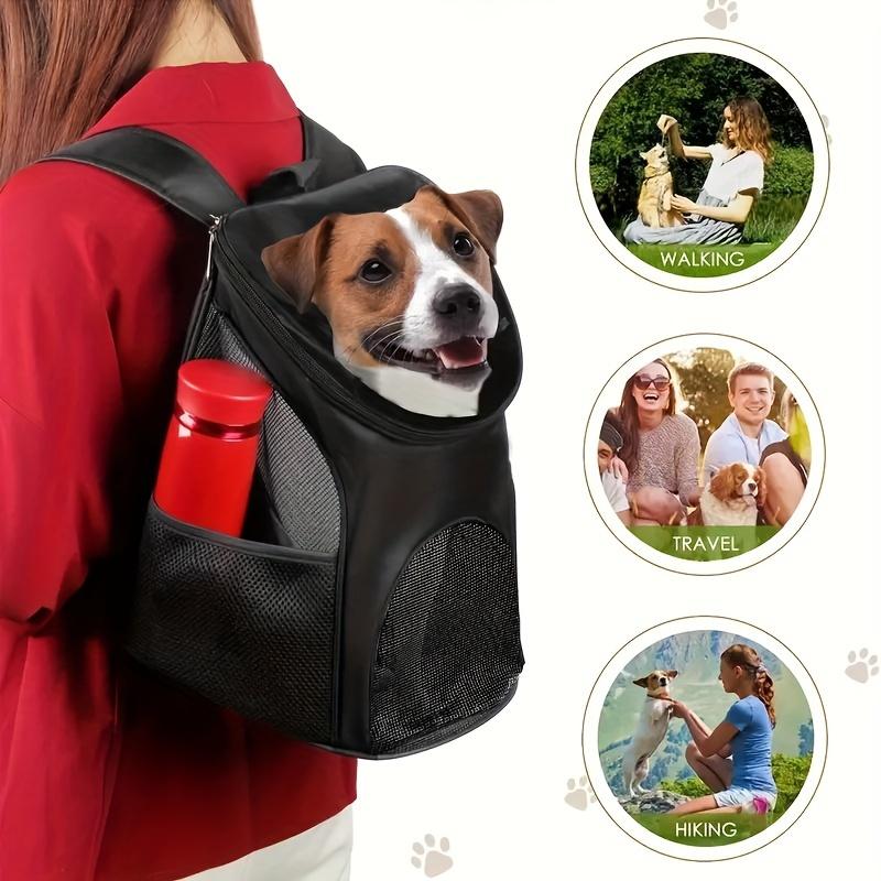 Sac de Transport pour Chien en Maille Portable Sac à Dos Respirant pour Chien Pliable Grande Capacité, Sac à Dos d'Extérieur Respirant pour Chien de Grande Capacité