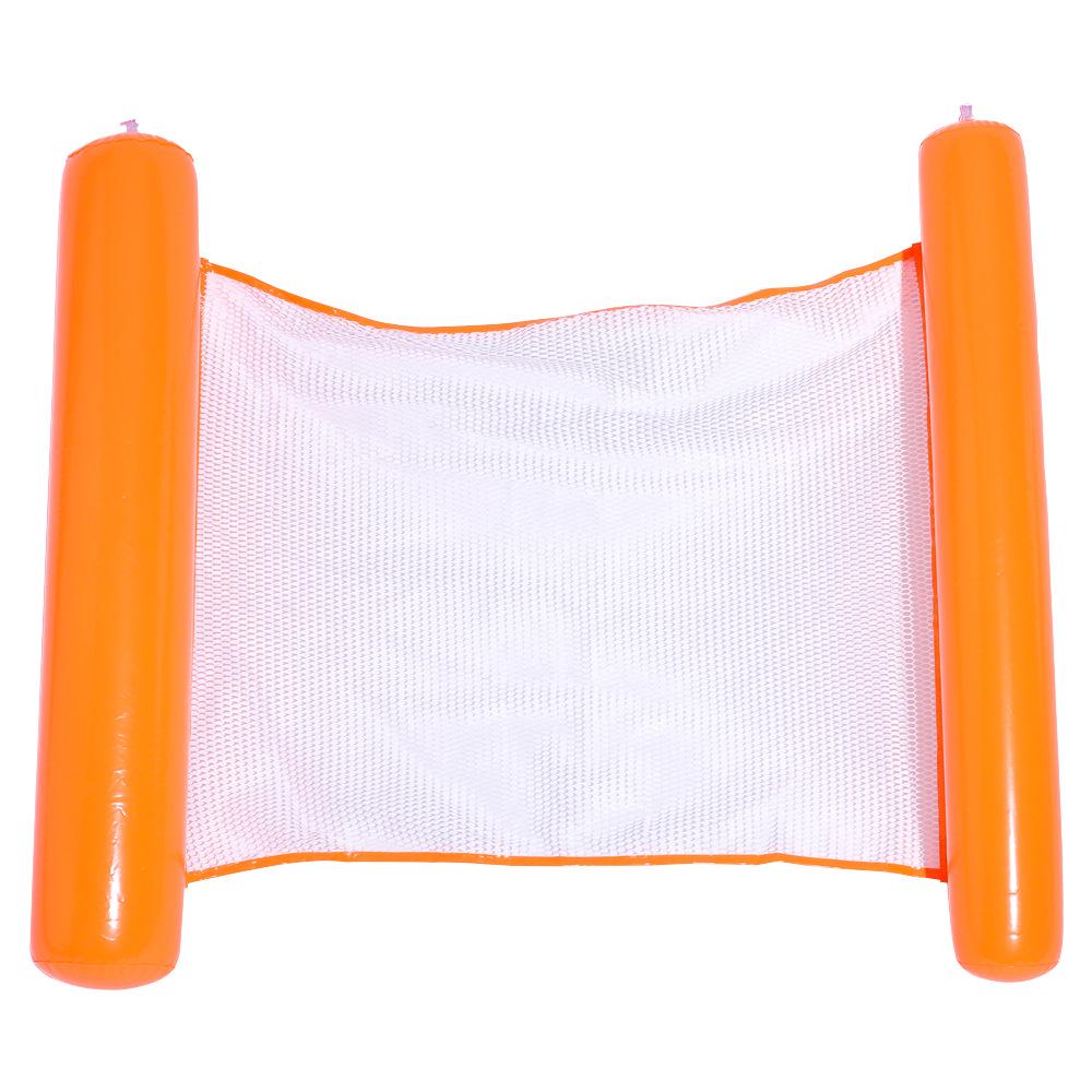 Inflatable Dual-Use Hammock Chair: Foldable Floating Lounge with Net and Backrest