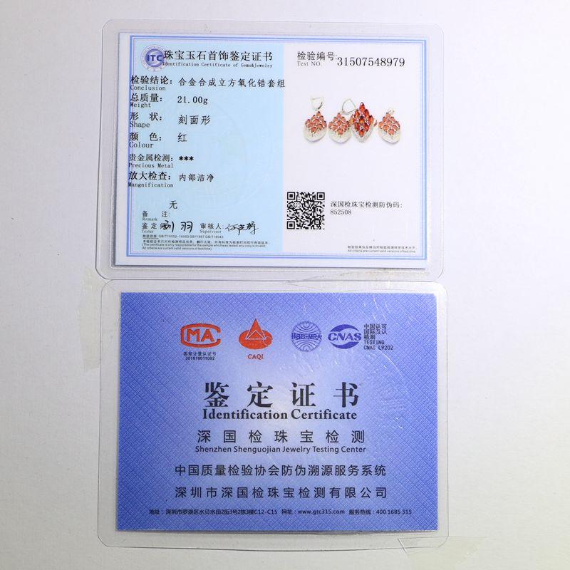 Ohrringe in Ankerform, baumelnd, lang, mit Zirkonia, rot, lila, Kristall, für Damen, Modeschmuck