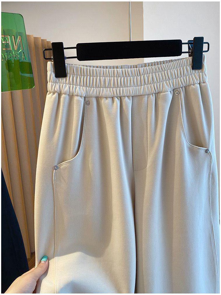 Women's Spring High Waist Loose Harem Pants - Petite Casual Lantern Style