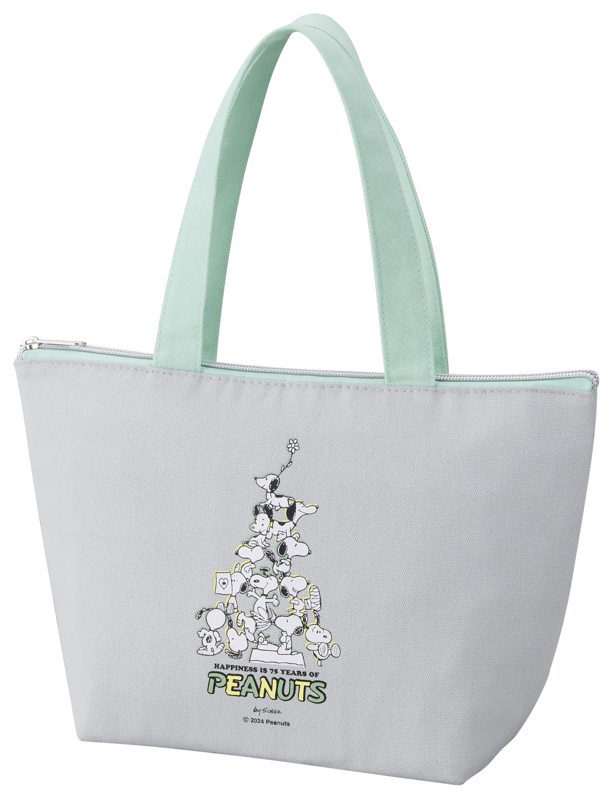 

OSK Snoopy Lunch Peanuts 75th Anniversary TB-14 Bag, Green,