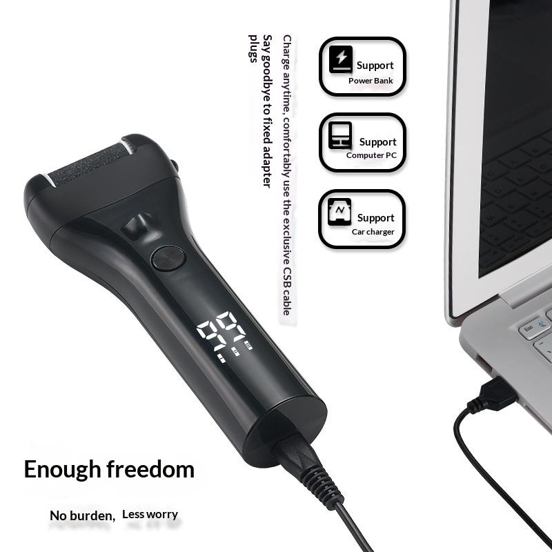 Electric Foot Grinder With Digital Display Rechargeable Callus Remover Ipx4 Portable Foot File Heel Dead Skin Callu Removal Tool