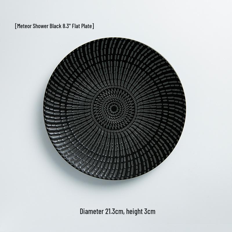 

Скандинавская керамическая тарелка для стейка и десерта «Звездопад»