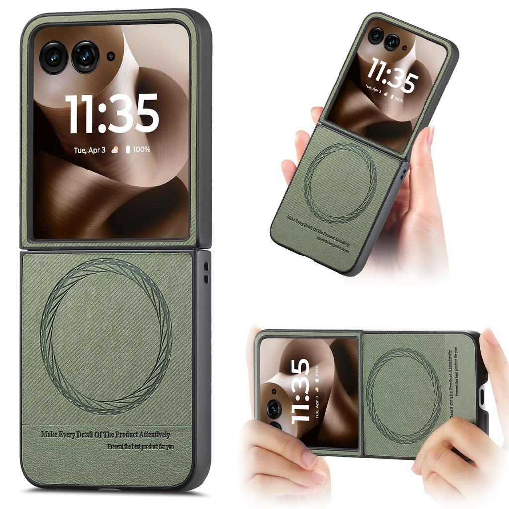 For Magsafe Leather Shockproof Magnetic Cover For Motorola Razr Ultra 2025 Razr + 2024 Razr 60 50 Ultra Wireless Charging Matte Cover