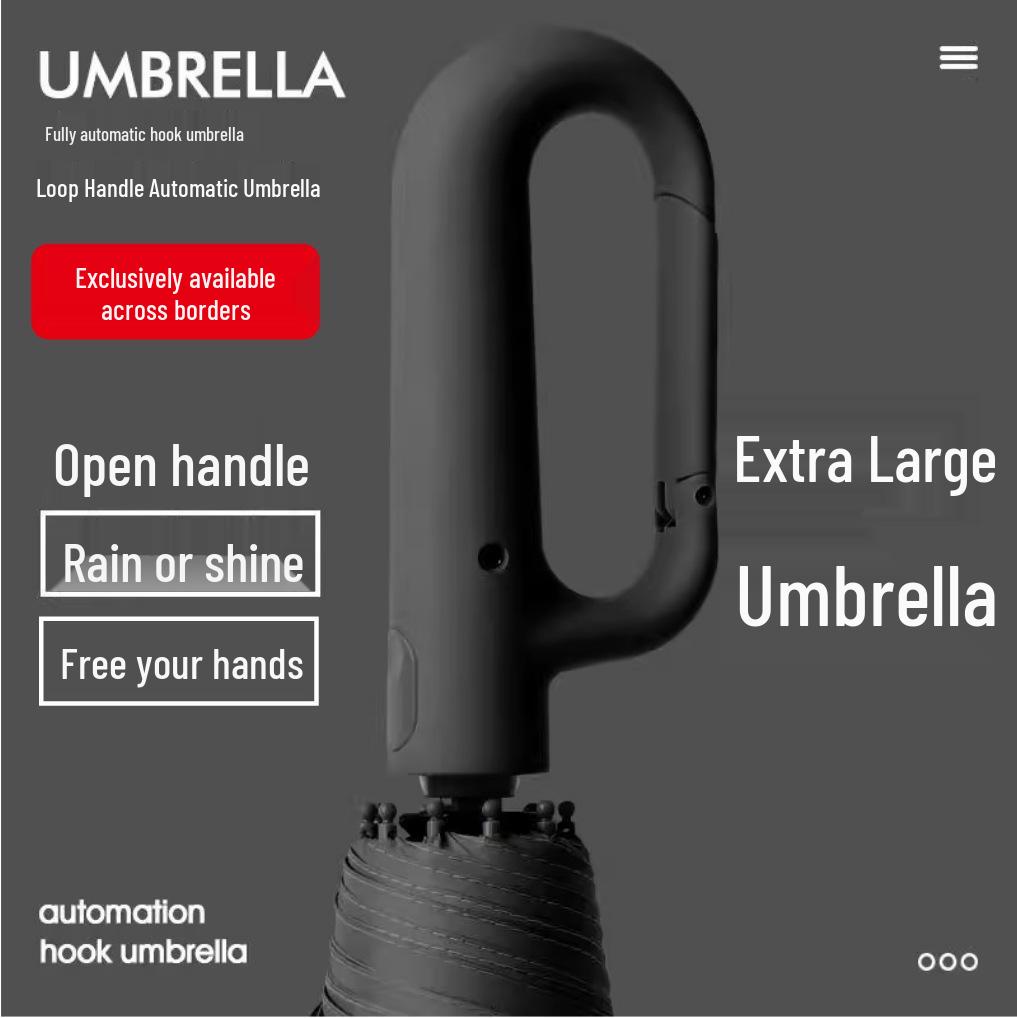 Large Automatic Dual-Use Umbrella: Sunshade & Rain Protection with Custom Logo
