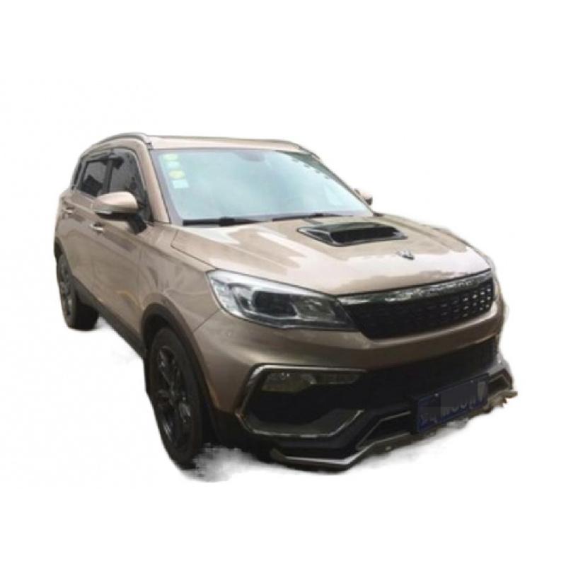 New Glossy Carbon Fiber Look Car Air Flow Intake Hood Scoop Vent Bonnet Decor Cover