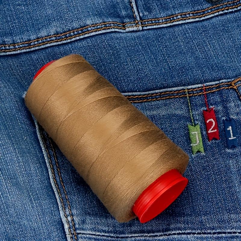 Denim Thread,203 Medium Weight Polyester Denim Thread,1000 Yards of Denim Thread for Home Sewing,Sewing Supplies,Sewing Thread