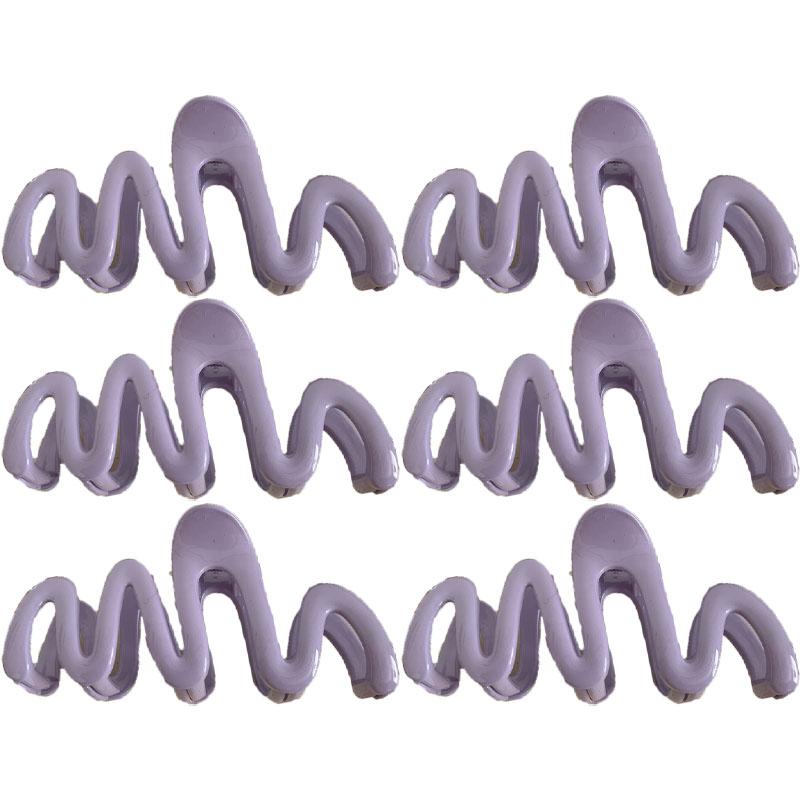 Onde Clip Artiglio di Granchio Donna Coreano Plastica Squalo Mollette per Capelli Geometria Coda di Cavallo Alta Barretta Forcina Accessori per Capelli Ragazza