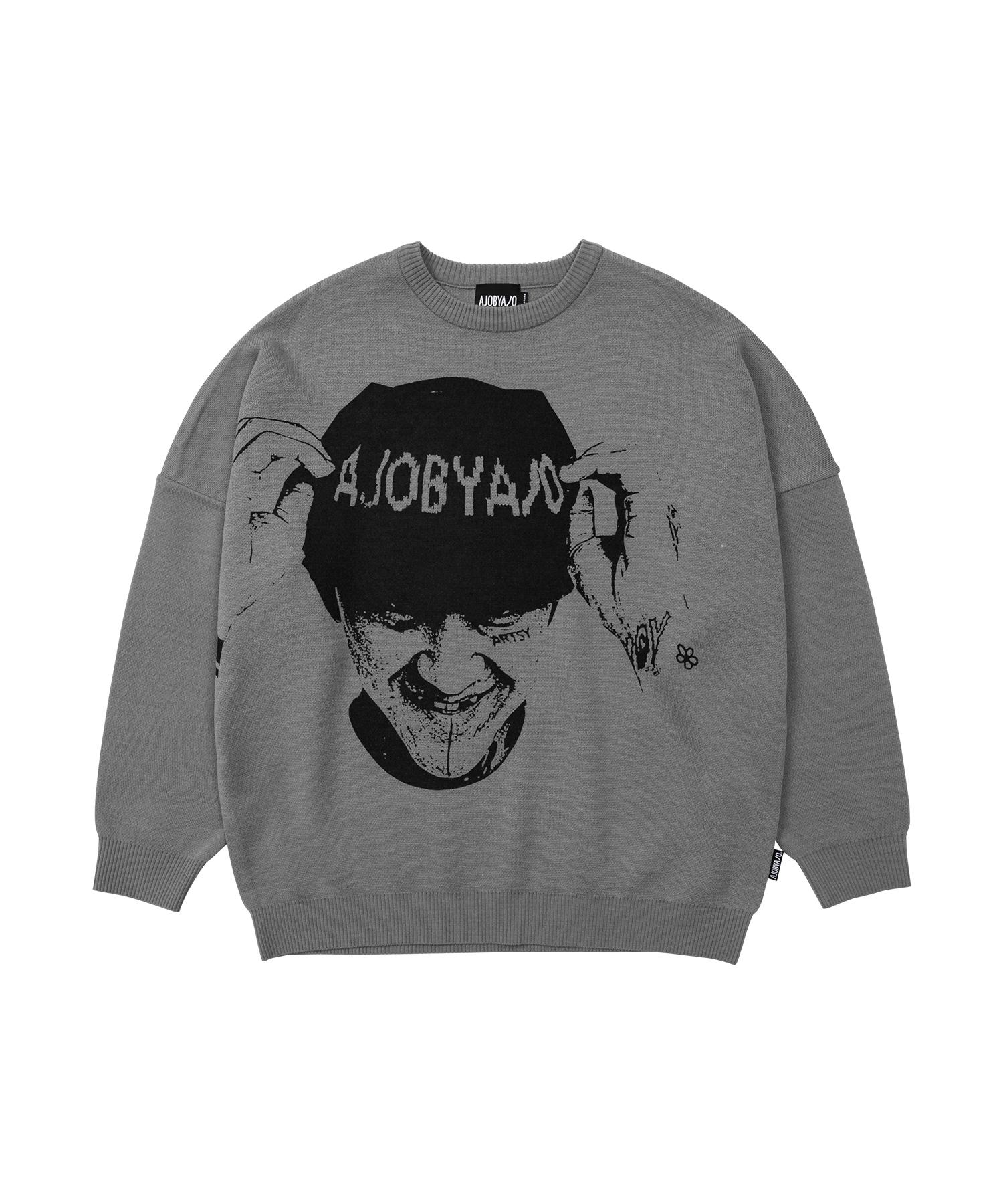 Azo By Azo Muil Oversized Sweater [Grey] Reference/Relaxed(L)