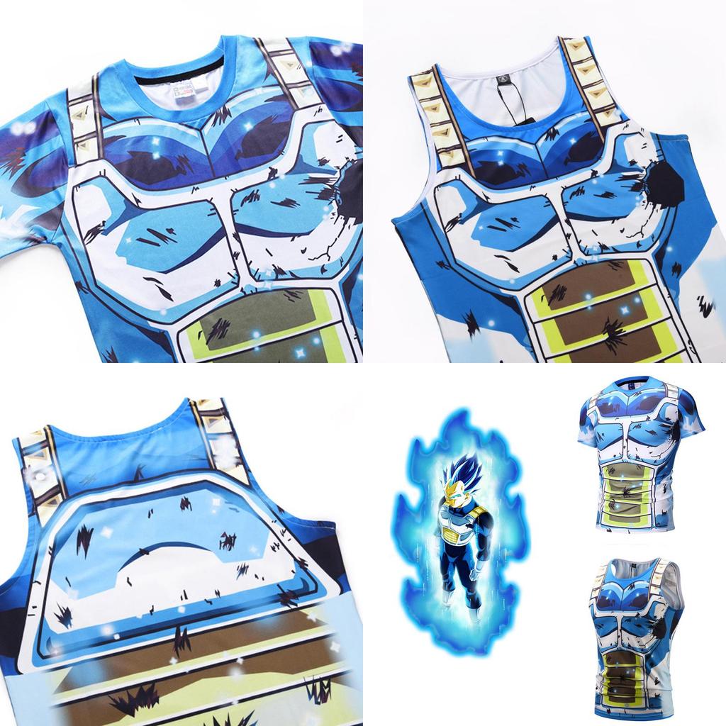 Premium Quality Men's Vegeta T-shirts Tank Top Dragon Ball Z Super 3d Sport Blouse Tee For Every Occasion