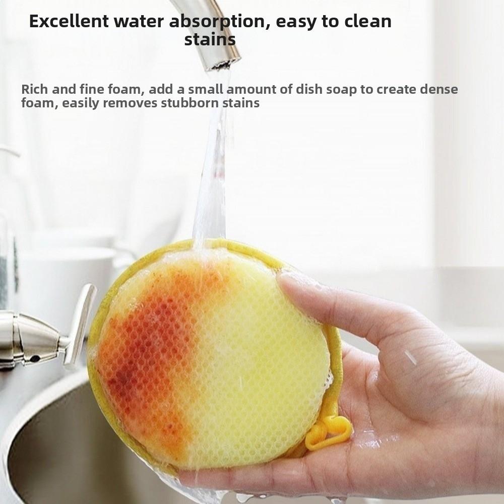 10PCS Double Side Dishwashing Sponges Washable Dish Wash Sponges  Pot Cleaning