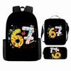 Cartoon Brainrot-Themed Backpack Crossbody Bag Pencil Case School Kids Ages 10-12