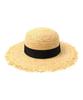 Yunibeosyeolkemiseuteuli Gdmt Round Natural Raffia Hat Panama Hat