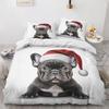 3D Print Cosy Microfiber French Bulldog Duvet Cover Set, Comforter Bedding Set With Pillow Cases 75*50 For Kids Boys Girls Teens