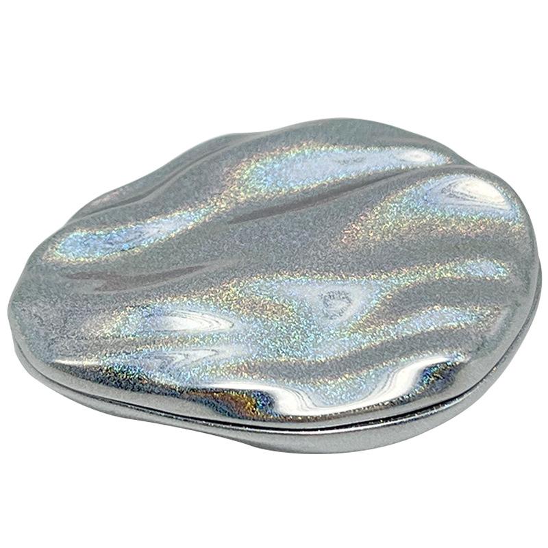 Zinc Alloy Solid Perfume Container, Sliding Lid Balm Box, Mini Refillable Metal Makeup Case