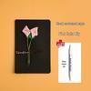 3D Dried Flower Handwritten Greeting Card for Teacher's Day, Love Letters, or Birthday – Perfect for Couples