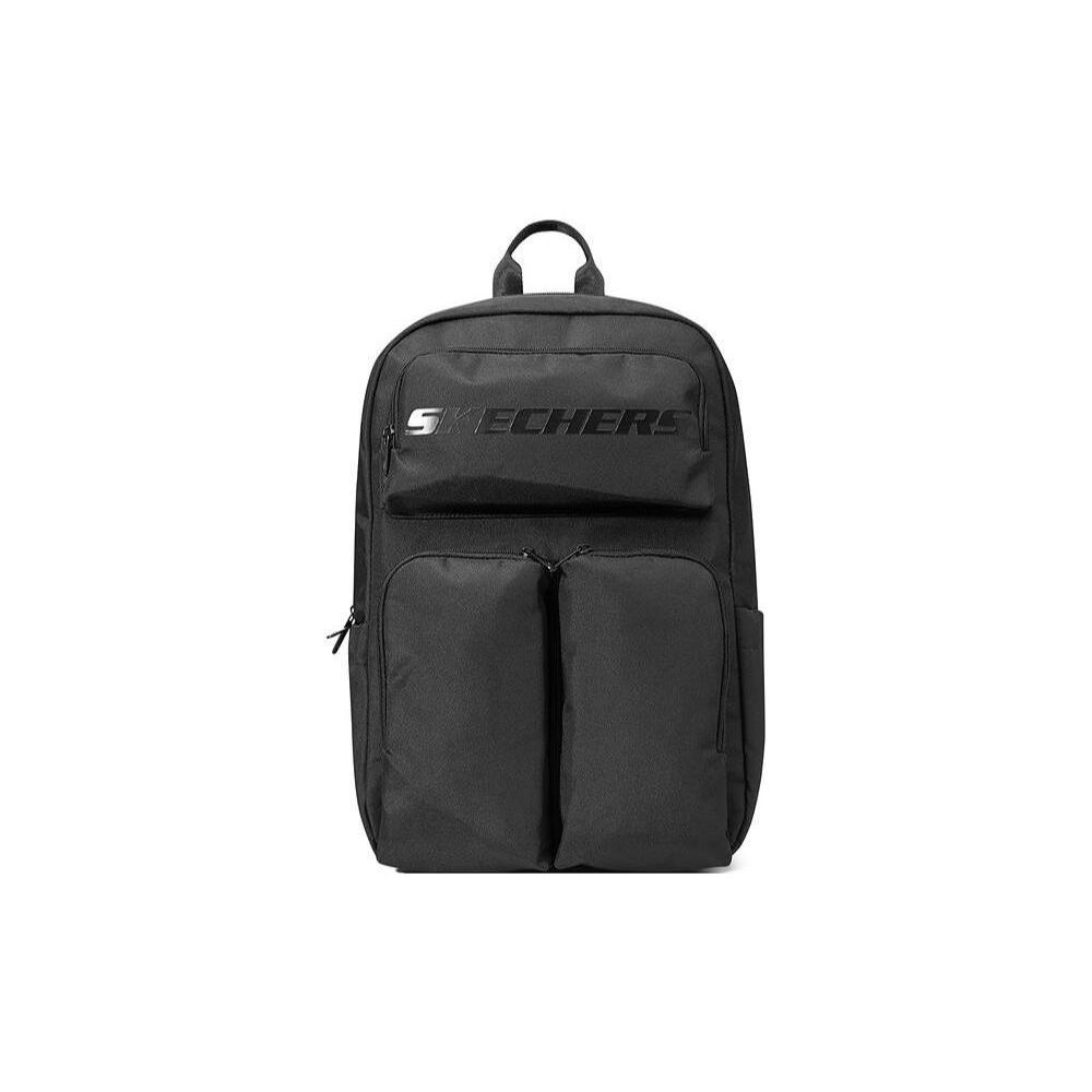 Skechers Large Zipper Closure Fabric Backpack Unisex Backpacks Black L323U012-0018 Black,Large