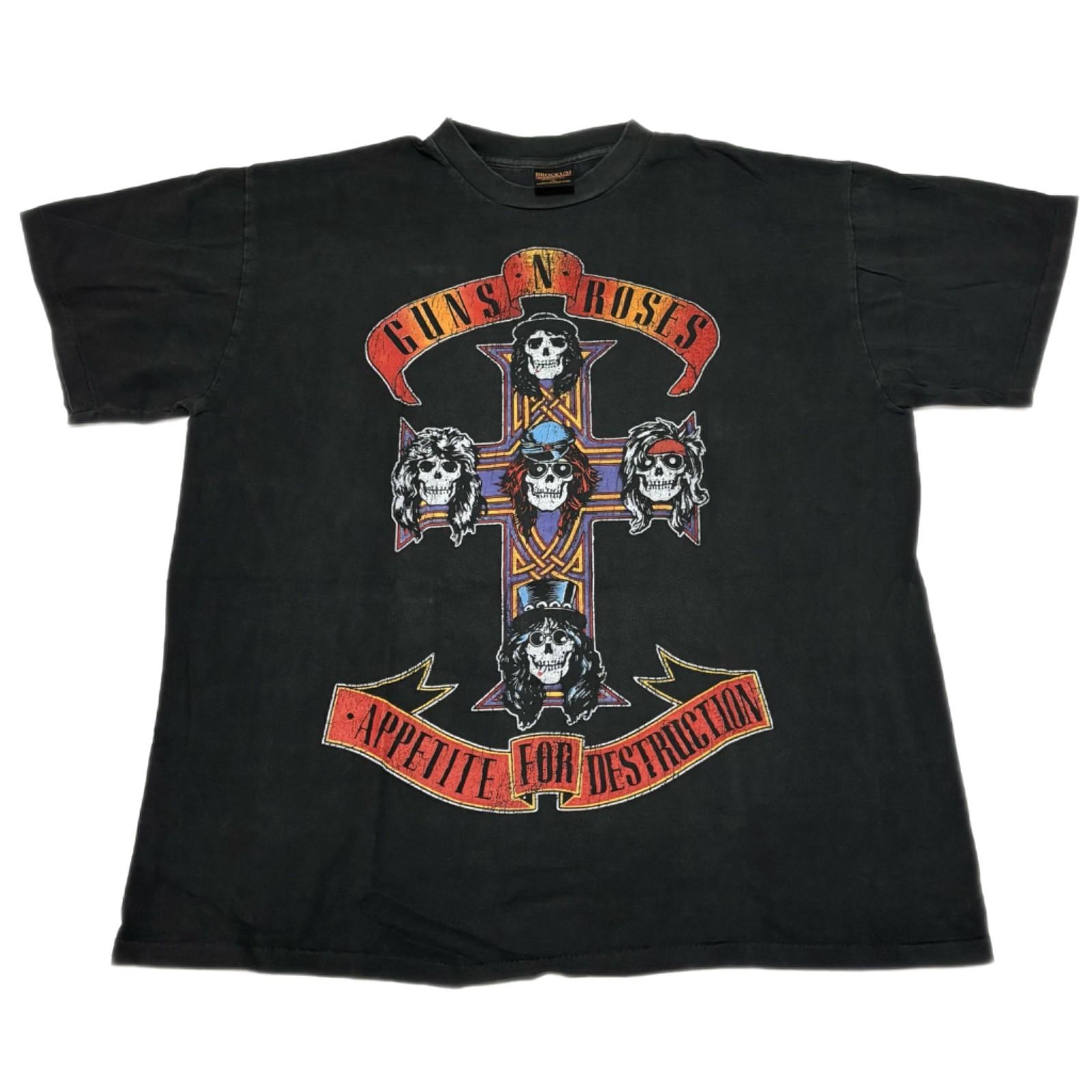 VTG Guns N Roses Tour Appetite for Destruction XL Single Stitch T-Shirt REPRINT XXXXL