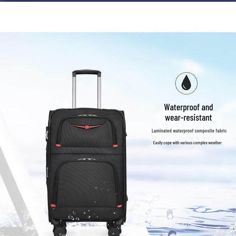 Jiehangzhe 22-inch Oxford Cloth Soft-Sided Luggage
