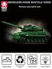 Leyi 66050-72 Leopard 2A7 Main Battle Tank Model - Advanced Military Building Blocks Toy for Boys.