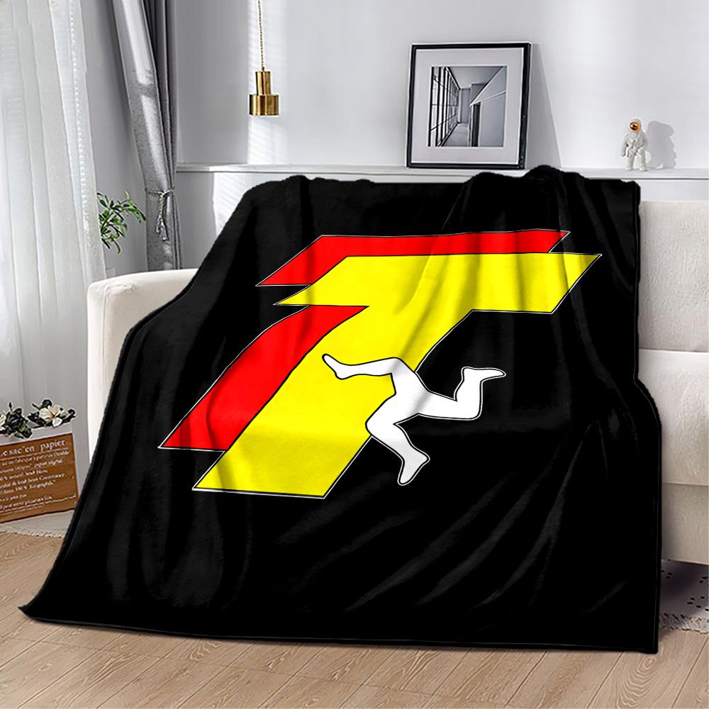 Isle Of Man Tt Race Flannel Blanket-Soft and Suitable for Sofas,Beds,Offices,Travel,All Seasons,Great Gift for Holidays and Birthdays.