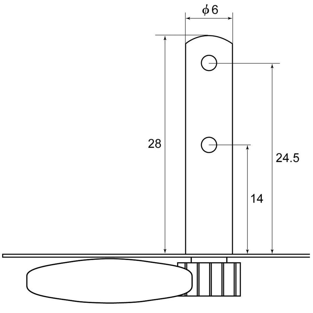 Kikutani Gitarrenstimmmechaniken für Stahl Triple 1 Satz Vernickelte Wirbel, 35mm, Saiten, In-Line, (Links rechts), Ausführung, GM-35S