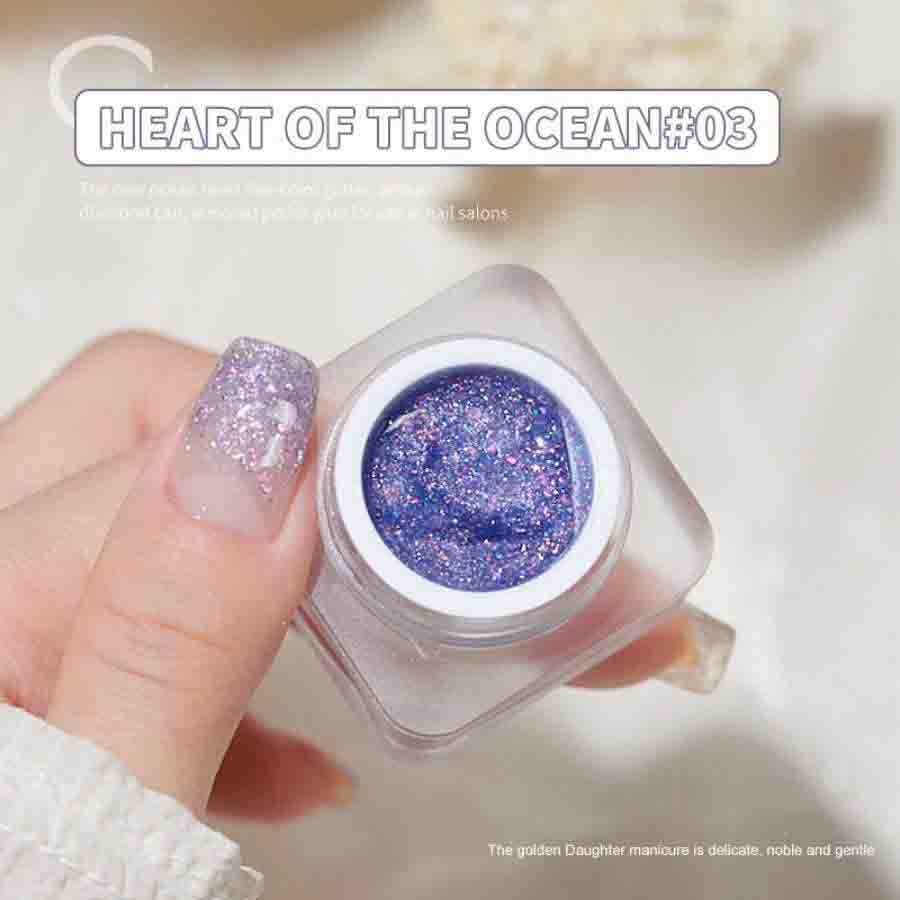 Блискучий Flash Nail Gel Art Glitter Shinny Effect Silver UV Gel Polish Shimmer Dust DIY Nails Decor