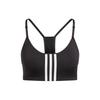 Solid Color Striped Bra Women Underwear Black HE9065