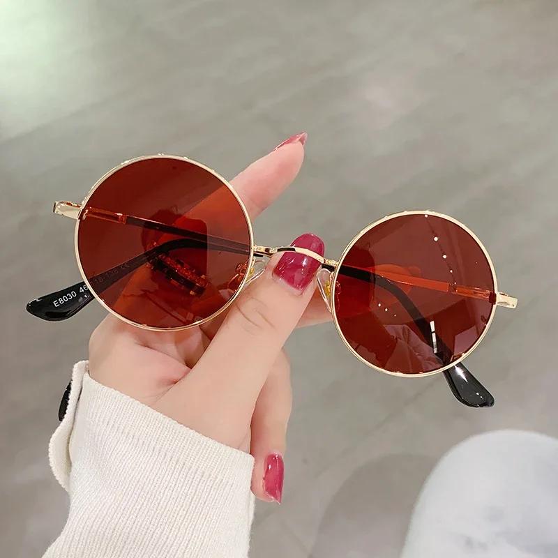 Classic Small Round Sunglasses UV400 for Men Women Retro Vintage Circle Hippie Sun Glasses
