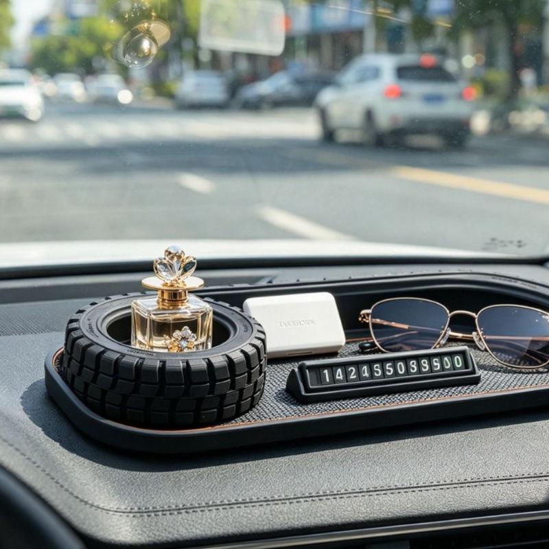 3D Printed Miniature Tire Storage Tray Miscellaneous Tray Decoration Storage Box Workbench Storage Suitable For Home Decoration