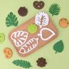 4PCS Non-Stick Cookie Cutters Leaf Cutting Mold Compact Fondant Cutters  Cake Decorating