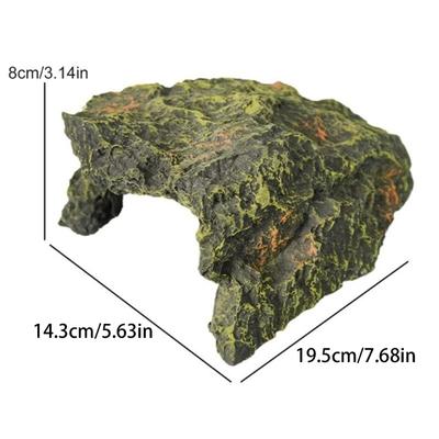 Terrarien Sonnenplattform Aquarien Unterschlupfhöhle für Reptilien Wasserschildkröten Aquarien Landschaftsdekoration für Zuhause Büro