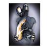 Gold and Silver Figure Statue Canvas Painting Poster Prints Romantic Lovers Pictures Modern Wall Art Home Decor