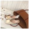 Designer Women Slippers Slip On Mules Flat Heel Casual Shoes British Buckle Slides Wooden Block Heels Summer Footwear